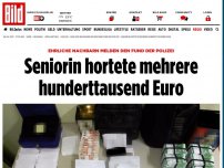 Bild zum Artikel: Nachbarn melden Fund - Seniorin hortete mehrere hunderttausend Euro