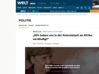 Bild zum Artikel: Merkel über Flüchtlingskrise: 'Wir haben uns in der Kolonialzeit an Afrika versündigt'