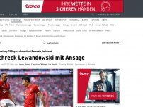 Bild zum Artikel: Bayerns Machtdemonstration - Sorgen um Lewy