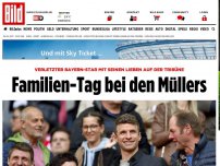 Bild zum Artikel: Beim 4:1 gegen Dortmund - Familien-Tag bei den Müllers