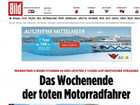 Bild zum Artikel: Mindestens 6 Biker starben - Das Wochenende der toten Motorradfahrer