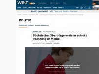 Bild zum Artikel: Flüchtlingskosten: Sächsischer Oberbürgermeister schickt Rechnung an Merkel