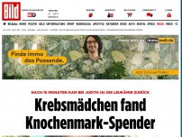 Bild zum Artikel: Leukämie kam zurück - Krebsmädchen fand Knochenmark-Spender