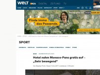 Bild zum Artikel: Jägermeister aufs Haus: Hotel nahm Monaco-Fans gratis auf – 'Sehr bewegend'