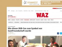 Bild zum Artikel: #bedforawayfans: Wie dieser BVB-Fan zum Symbol von Gastfreundschaft wurde