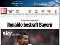Bild zum Artikel: Elfer verschossen! Rot! - Ronaldo bestraft Bayern