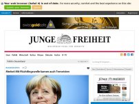 Bild zum Artikel: Merkel: Mit Flüchtlingswelle kamen auch Terroristen