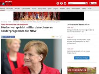 Bild zum Artikel: Einen Monat vor der Landtagswahl - Merkel verspricht milliardenschweres Förderprogramm für NRW