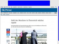 Bild zum Artikel: Zahl der Muslime in Österreich wächst rapide