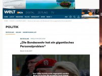 Bild zum Artikel: Ursula von der Leyen : 'Die Bundeswehr hat ein gigantisches Personalproblem'