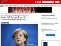 Bild zum Artikel: Empörung bei deutschen Sicherheitsbehörden - „Vertraut die Kanzlerin ihren eigenen Leuten nicht mehr?“: Merkel ließ sich von Briten über Terrorbedrohung informieren