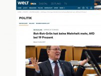 Bild zum Artikel: Umfrage in Thüringen: Rot-Rot-Grün hat keine Mehrheit mehr, AfD bei 19 Prozent