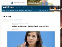 Bild zum Artikel: Katrin Göring-Eckardt: Grüne wollen den Gelben Sack abschaffen