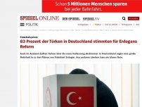 Bild zum Artikel: Präsidialsystem: 63 Prozent der Türken in Deutschland stimmten für Erdogans Reform