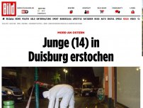 Bild zum Artikel: Mord an Ostern - Junge (14) in Duisburg auf der Straße erstochen