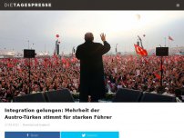 Bild zum Artikel: Integration gelungen: Mehrheit der Austro-Türken stimmt für starken Führer