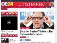 Bild zum Artikel: Strache: Austro-Türken sollen Österreich verlassen