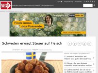 Bild zum Artikel: Schweden erwägt Steuer auf Fleisch