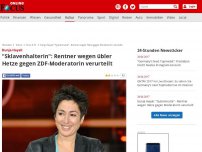Bild zum Artikel: Dunja Hayali - Rentner wegen übler Hetze gegen ZDF-Moderatorin verurteilt