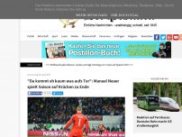 Bild zum Artikel: 'Da kommt eh kaum was aufs Tor': Manuel Neuer spielt Saison auf Krücken zu Ende