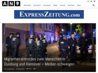 Bild zum Artikel: Migranten ermorden zwei Menschen in Duisburg und Hannover – Medien schweigen
