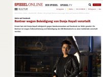 Bild zum Artikel: Hetze auf Facebook: Rentner wegen Beleidigung von Dunja Hayali verurteilt