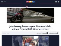 Bild zum Artikel: Jakobsweg bezwungen: Mann schiebt seinen Freund 800 Kilometer weit