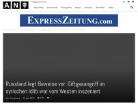 Bild zum Artikel: Russland legt Beweise vor: Giftgasangriff im syrischen Idlib war vom Westen inszeniert