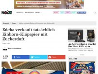 Bild zum Artikel: Edeka verkauft tatsächlich Einhorn-Klopapier mit Zuckerduft