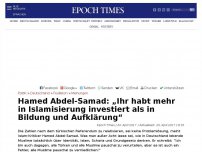 Bild zum Artikel: Hamed Abdel-Samad: „Ihr habt mehr in Islamisierung investiert als in Bildung und Aufklärung“