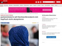 Bild zum Artikel: Eva Kühne-Hörmann - Hessische Justizministerin will Rechtsreferendarin mit Kopftuch nicht akzeptieren