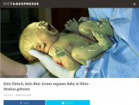 Bild zum Artikel: Kein Fleisch, kein Blut: Erstes veganes Baby in Wien-Neubau geboren
