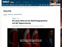 Bild zum Artikel: Türkei: EU setzt Abbruch der Beitrittsgespräche auf die Tagesordnung