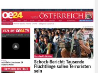 Bild zum Artikel: Schock-Bericht: Tausende Flüchtlinge sollen Terroristen sein