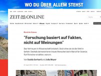 Bild zum Artikel: March for Science: 'Forschung basiert auf Fakten, nicht auf Meinungen'