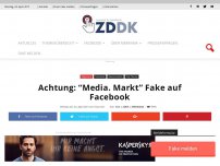 Bild zum Artikel: Abermals ist “Media. Markt” Fake auf Facebook