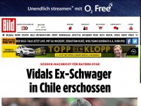 Bild zum Artikel: Schock für Bayern-Star - Vidals Schwager in  ​Chile erschossen