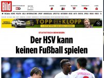 Bild zum Artikel: Statistisch bewiesen - Der HSV kann kein Fußball spielen