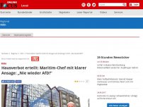 Bild zum Artikel: Köln - Hausverbot erteilt: Maritim-Chef mit klarer Ansage: „Nie wieder AfD!“