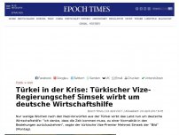 Bild zum Artikel: Türkei wirbt wieder um deutsche Wirtschaftshilfe
