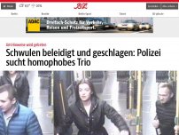 Bild zum Artikel: Schwulen beleidigt und geschlagen: Polizei sucht homophobes Trio