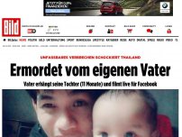 Bild zum Artikel: Verbrechen in Thailand - Mann zeigt Babymord live bei Facebook