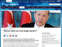Bild zum Artikel: Erdogan über EU-Beitritt: 'Warum sollen wir noch länger warten?'