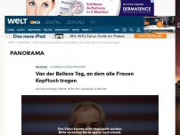 Bild zum Artikel: Österreichs Bundespräsident: Van der Bellens Tag, an dem alle Frauen Kopftuch tragen