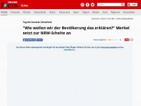 Bild zum Artikel: Tag der Inneren Sicherheit - 'Wie wollen wir der Bevölkerung das erklären?' Merkel setzt zur NRW-Schelte an