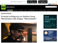 Bild zum Artikel: Erneute Aufregung um Naidoo-Song: Mainstream tobt wegen 'Marionetten'