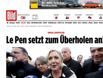 Bild zum Artikel: Frankreich-Wahl - Le Pen setzt im Wahlkampf zum Überholen an!