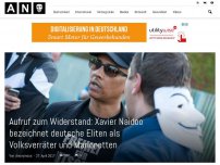 Bild zum Artikel: Aufruf zum Widerstand: Xavier Naidoo bezeichnet deutsche Eliten als Volksverräter und Marionetten