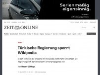 Bild zum Artikel: Türkei: Türkische Regierung sperrt Wikipedia