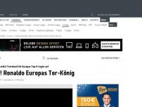 Bild zum Artikel: Rekord! Ronaldo jetzt Europas Tor-König